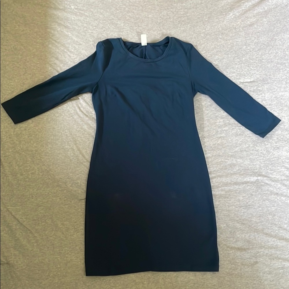 Old Navy Elegant Navy 3/4 Sleeve Dress